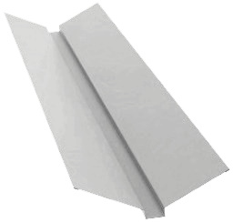 Планка ендовы верхней 115х30х115 0,5 Satin с пленкой RAL 9003 сигнальный белый (2м) изображение, детальные картинки товара