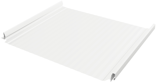 Кликфальц Pro Gofr Grand Line 0,45 Drap с пленкой на замках RAL 9003 сигнальный белый изображение, детальные картинки товара