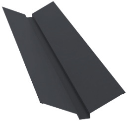 Планка ендовы верхней 115х30х115 0,5 Rooftop Matte RAL 7016 антрацитово-серый (3м) изображение, детальные картинки товара