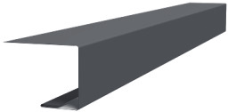 Планка завершающая для Кликфальц Pro 0,5 Velur X RAL 7016 антрацитово-серый (3м) изображение, детальные картинки товара