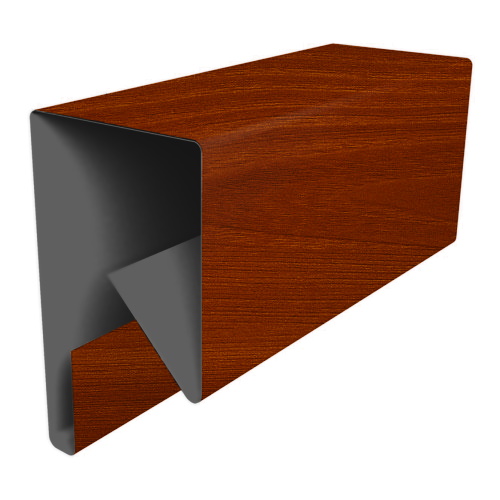 Планка П-образная заборная 17 0,45 Print Premium Cherry Wood Fresh TwinColor (3м) изображение, детальные картинки товара