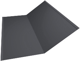 Планка ендовы нижней 300х300 0,5 Rooftop Matte RAL 7024 мокрый асфальт (2м) изображение, детальные картинки товара