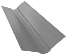 Планка ендовы верхней фигурной 100x100 0,5 Satin с пленкой RAL 7004 сигнальный серый (2м) изображение, детальные картинки товара