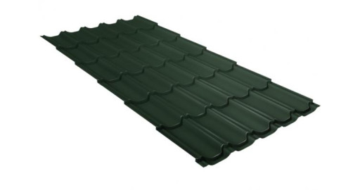 Металлочерепица квинта плюс 0,5 GreenCoat Pural BT RR 11 темно-зеленый (RAL 6020 хромовая зелень) изображение, детальные картинки товара