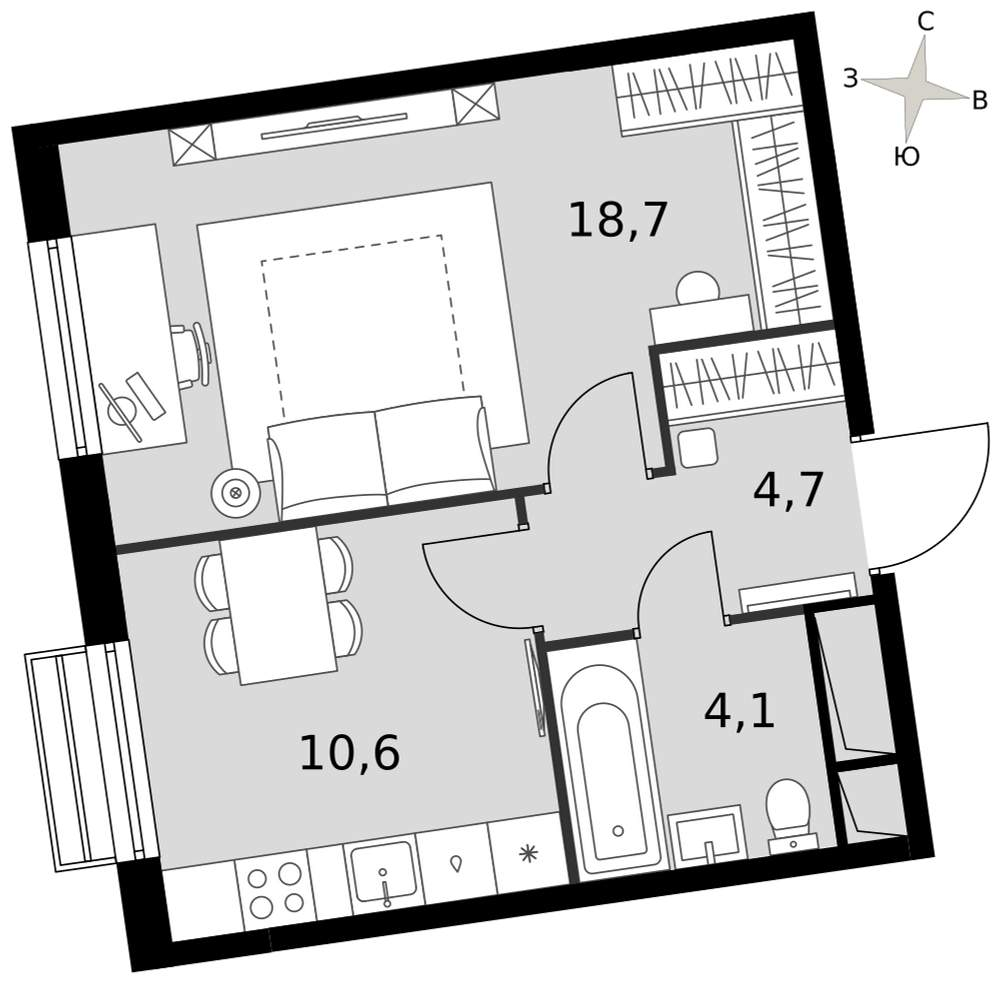 Объект по адресу Московская обл, Развилка п, Римский проезд, д. 5стр1