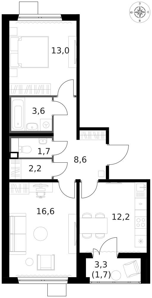 Объект по адресу Москва г, Ленинградское ш, д. 228к4