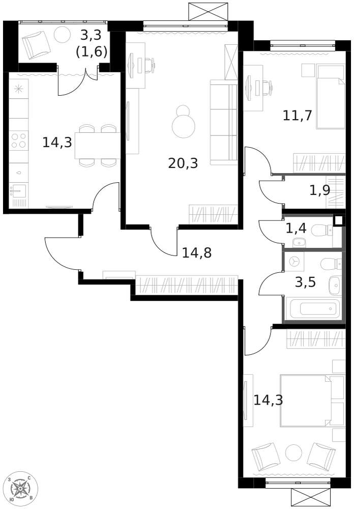 Объект по адресу Москва г, Ленинградское ш, д. 228к4