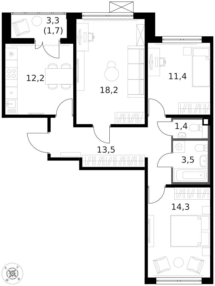 Объект по адресу Москва г, Ленинградское ш, д. 228к4