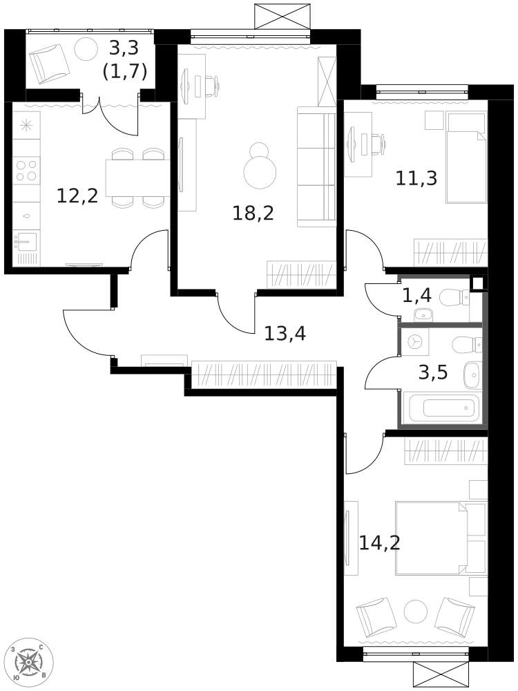 Объект по адресу Москва г, Ленинградское ш, д. 228к4