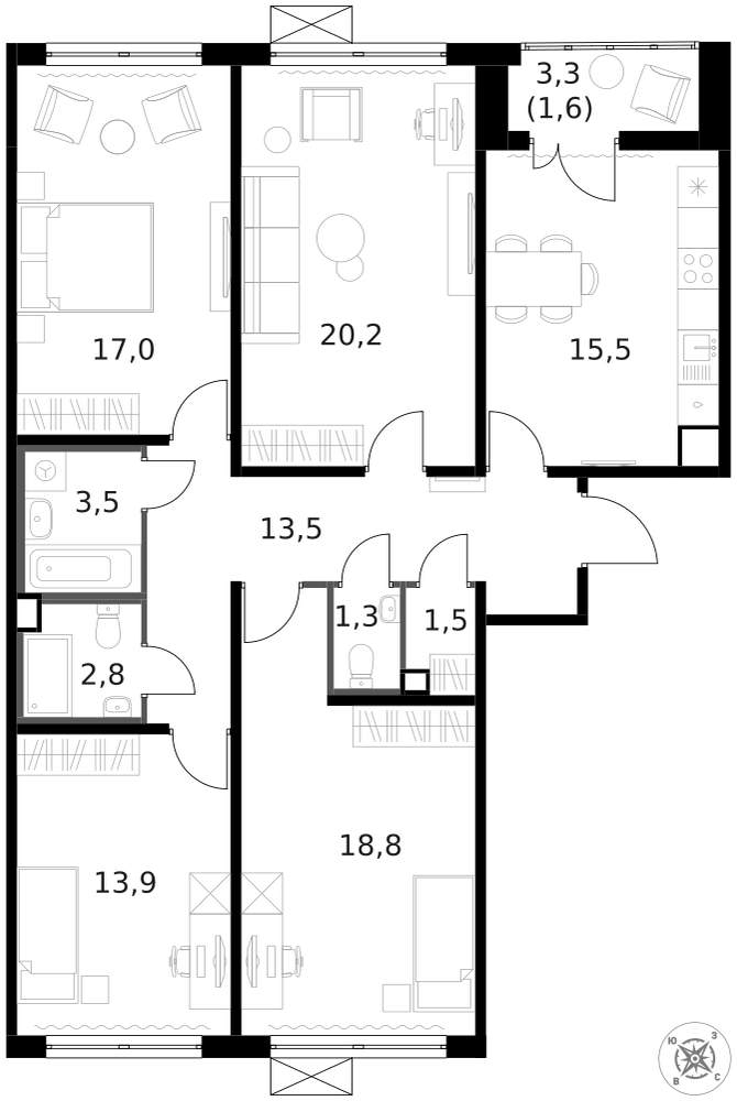 Объект по адресу Москва г, Ленинградское ш, д. 228к4