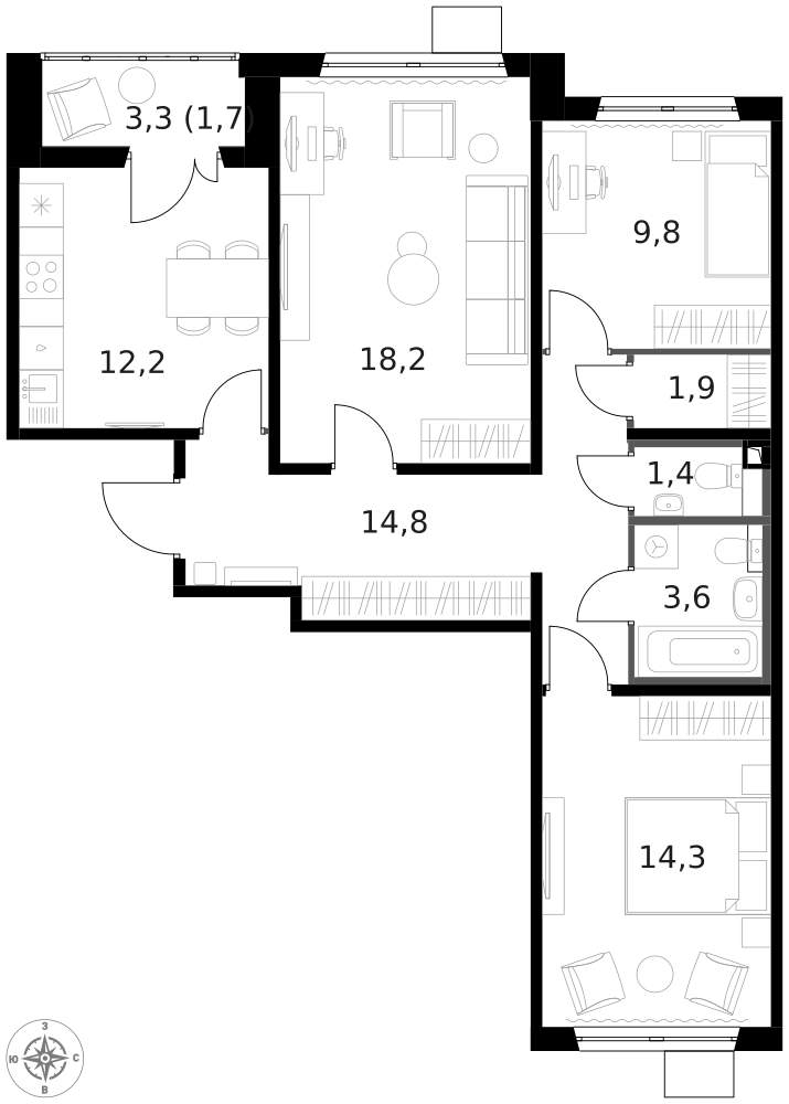Объект по адресу Москва г, Ленинградское ш, д. 228к4