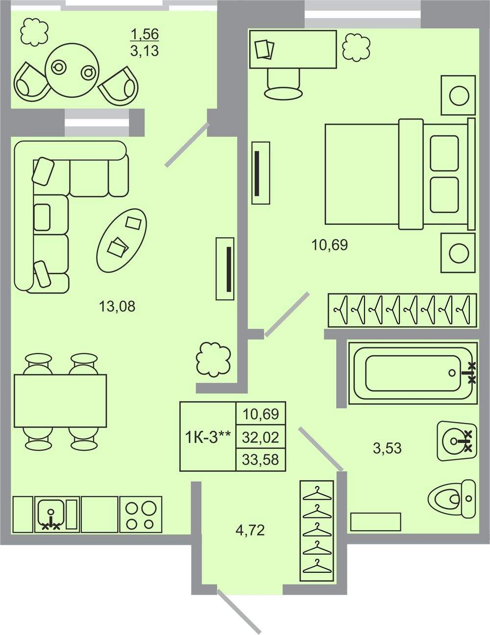 Фото квартиры по адресу Москва, Тихая улица, д.11 