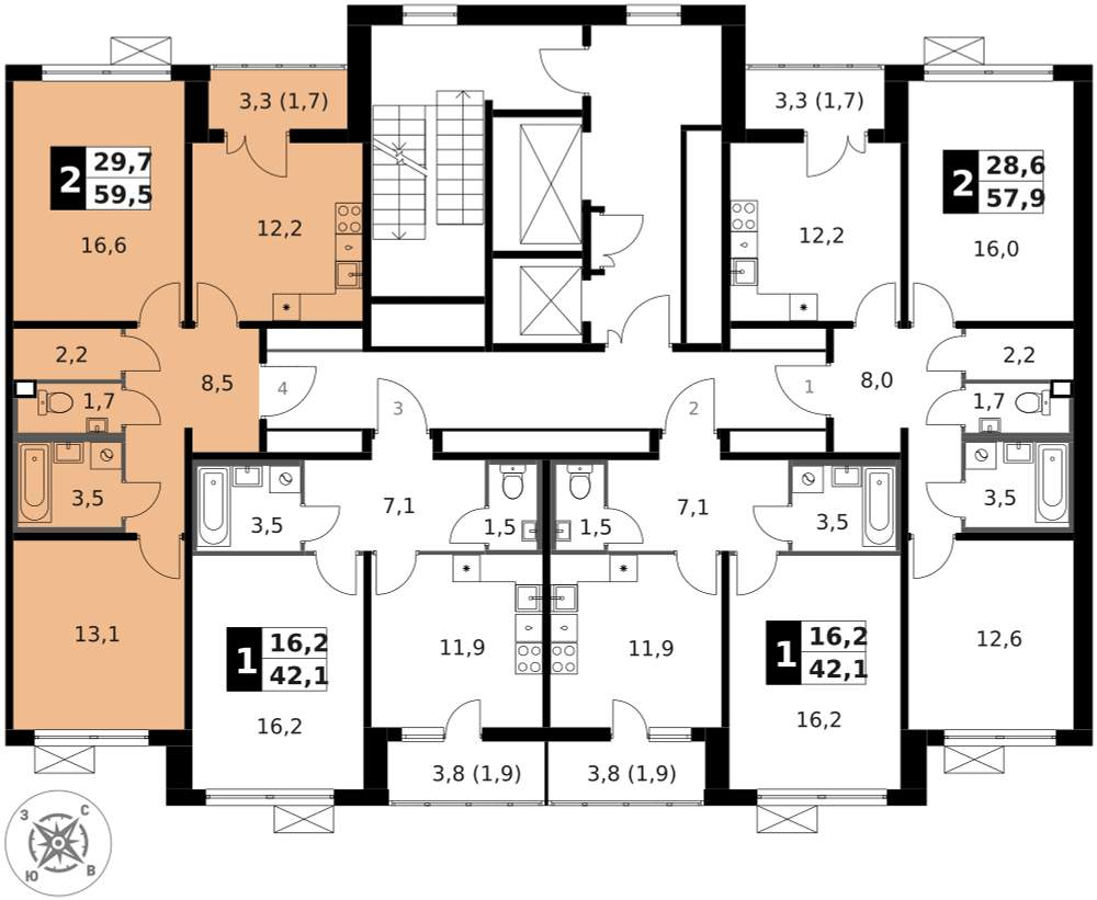 Фото квартиры по адресу Москва г, Ленинградское ш, д. 228к4