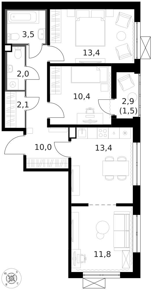 Объект по адресу Москва г, Ленинградское ш, д. 228к4