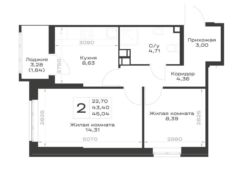 Фото квартиры по адресу Москва, Элеваторный переулок, д.1 