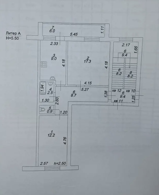 Фото квартиры по адресу Москва, Почтовая улица, д.30 