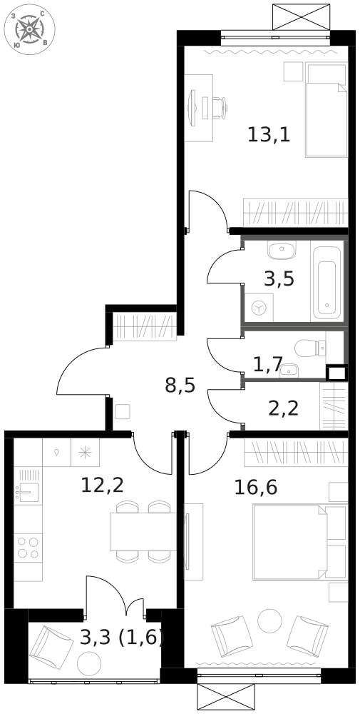 Объект по адресу Москва г, Ленинградское ш, д. 228к4
