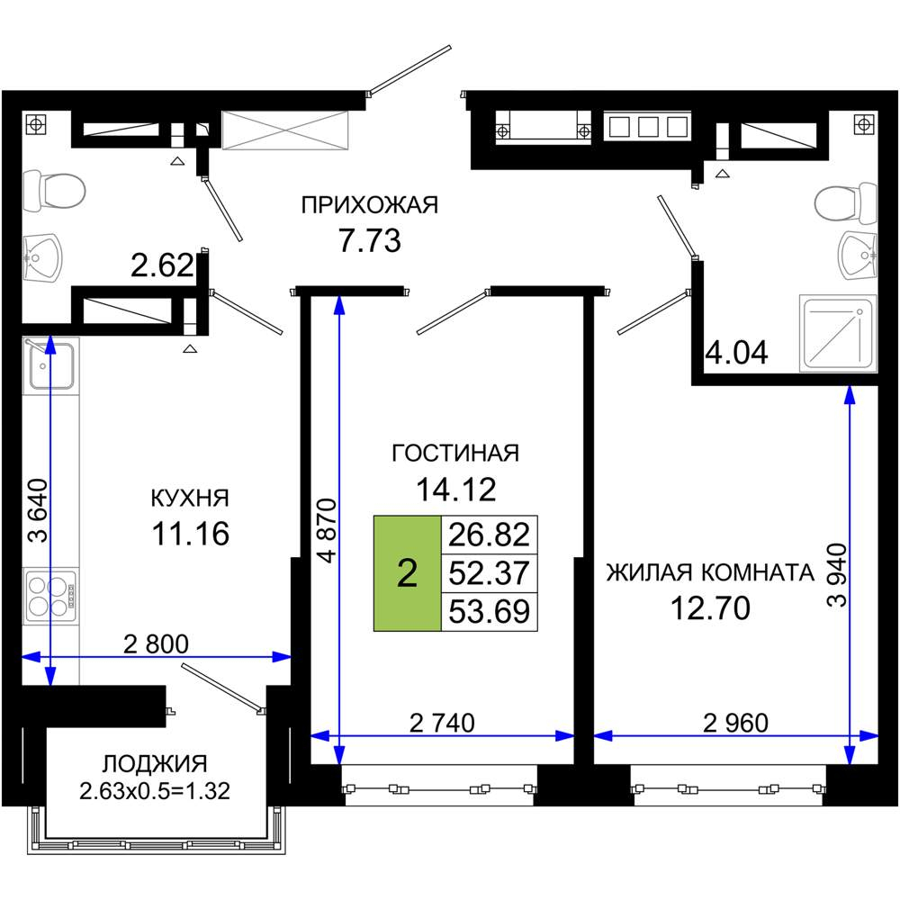 Фото квартиры по адресу Москва, Элеваторный переулок, д.1 