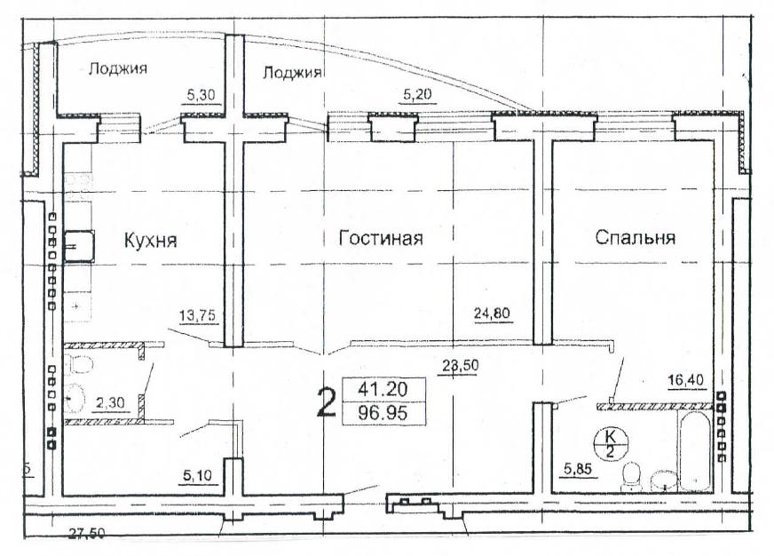 Фото квартиры по адресу Москва, Тургенева улица, д.15к2 