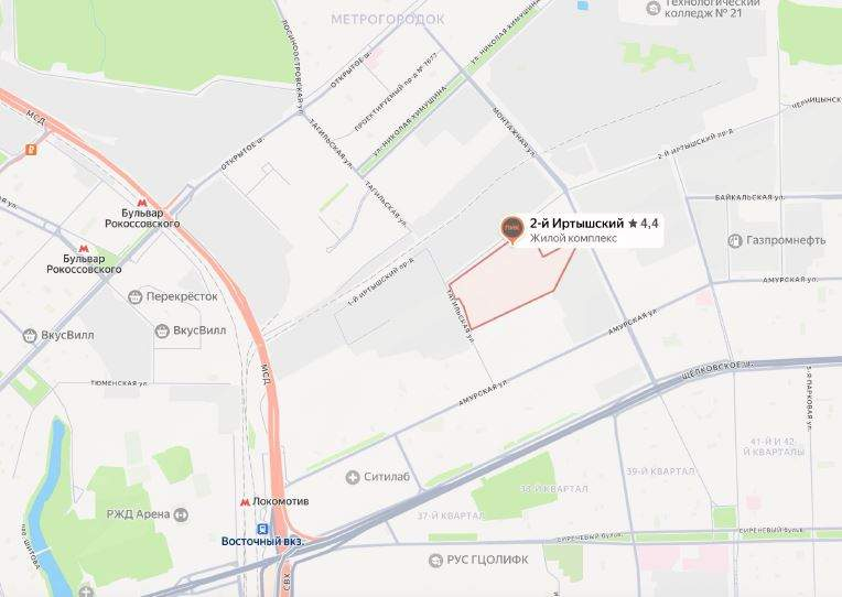 Объект по адресу Москва, 2-й Иртышский проезд, д.8стр8 
