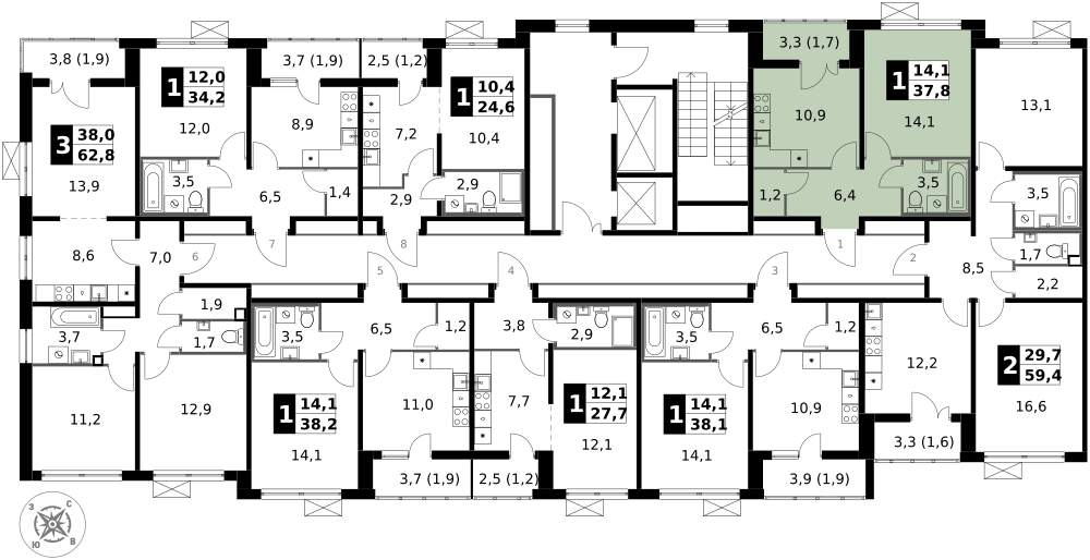 Фото квартиры по адресу Москва г, Ленинградское ш, д. 228к4