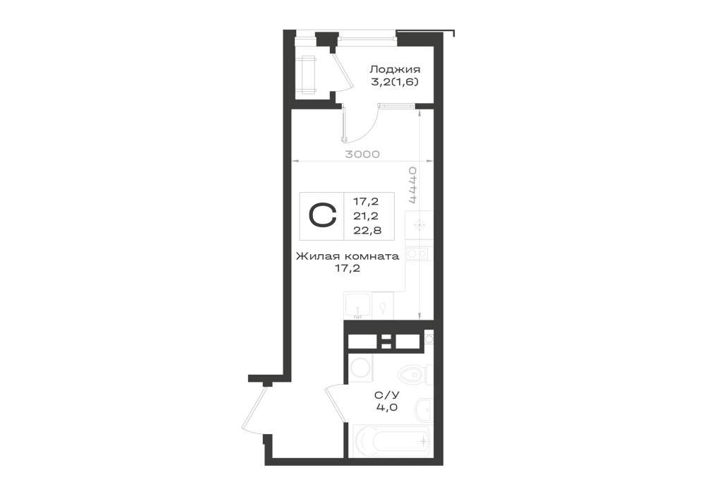 Фото квартиры по адресу Москва, Ленина улица, д.63 