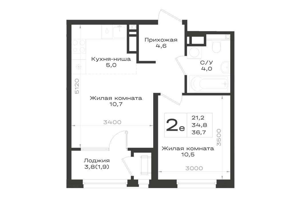 Фото квартиры по адресу Москва, Ленина улица, д.63 