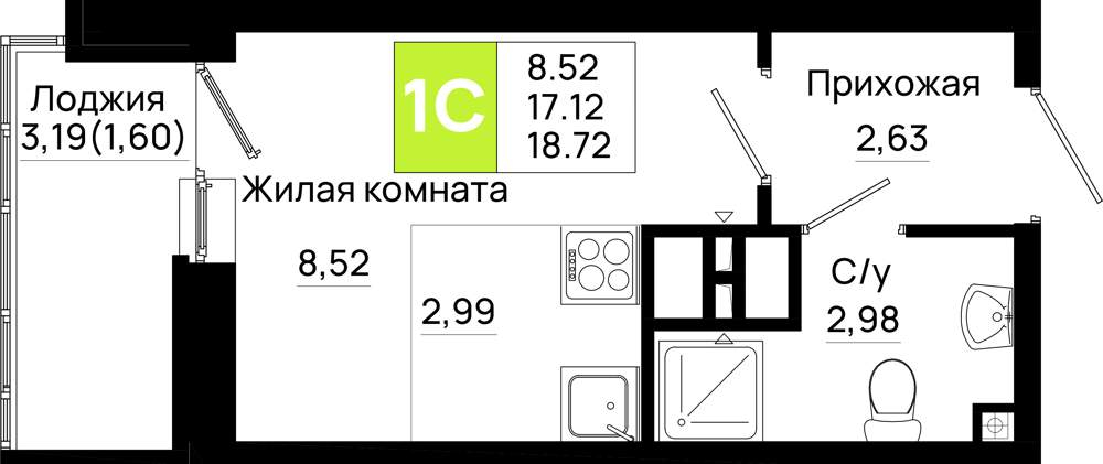 Фото квартиры по адресу Москва, Элеваторный переулок, д.1 