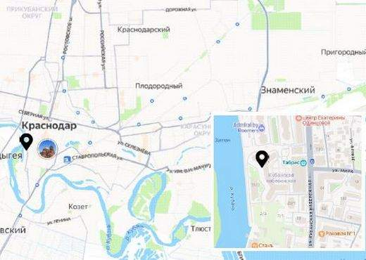 Объект по адресу Краснодарский край, Кубанская Набережная ул, д. 31/1
