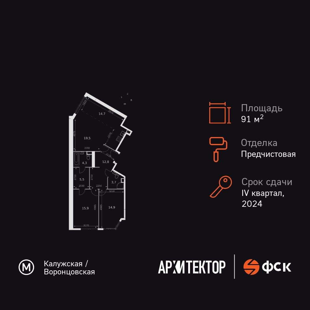 Объект по адресу Москва, Академика Волгина улица, д.2к1 