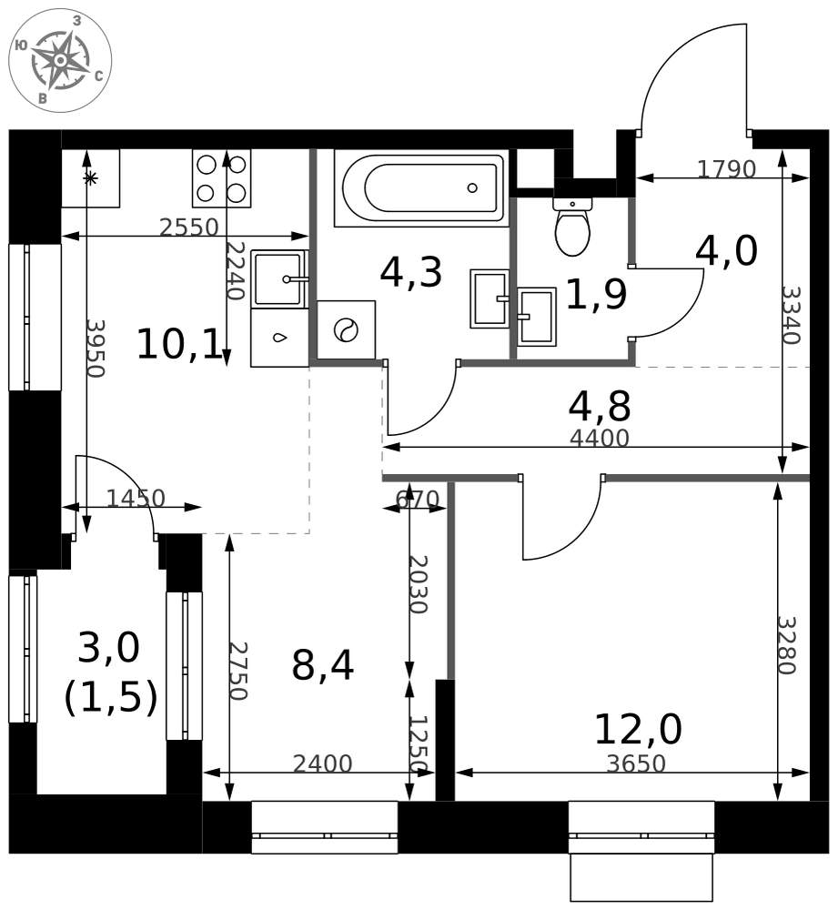 Объект по адресу Москва, Монтажная улица, д.10 