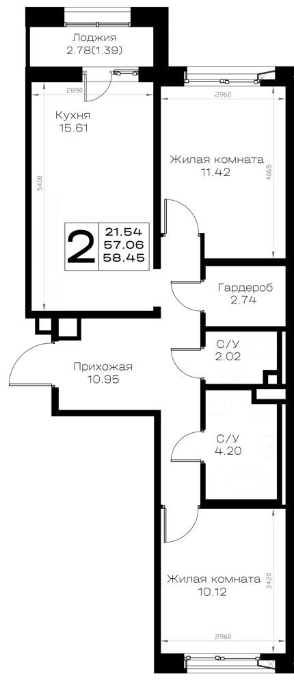 Фото квартиры по адресу Москва, д.к1.1 