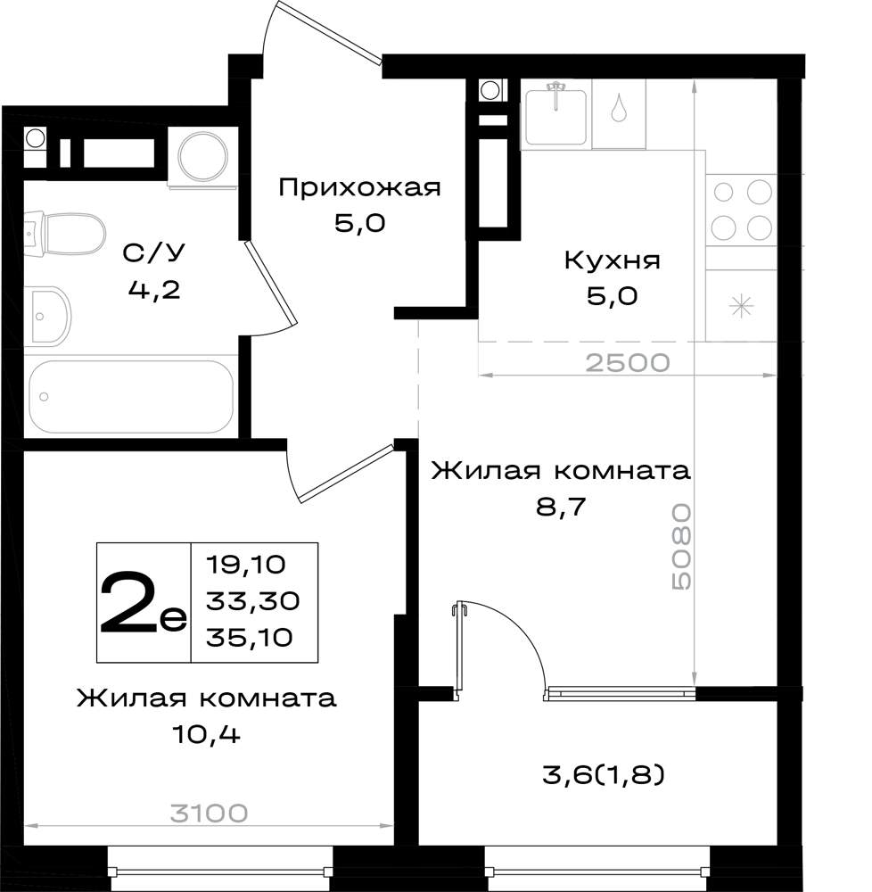 Фото квартиры по адресу Москва, 3-я линия улица, д.1 