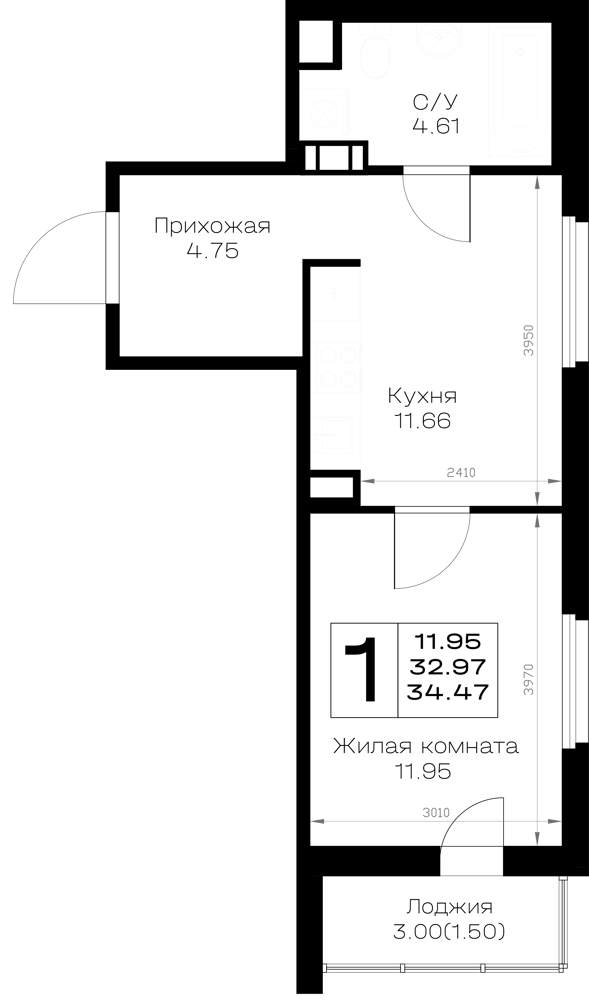 Фото квартиры по адресу Москва, д.к1.1 