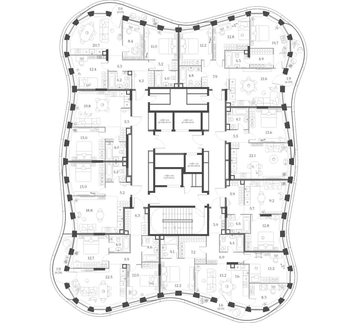 Фото квартиры по адресу Москва, Красноармейская улица, д.11 
