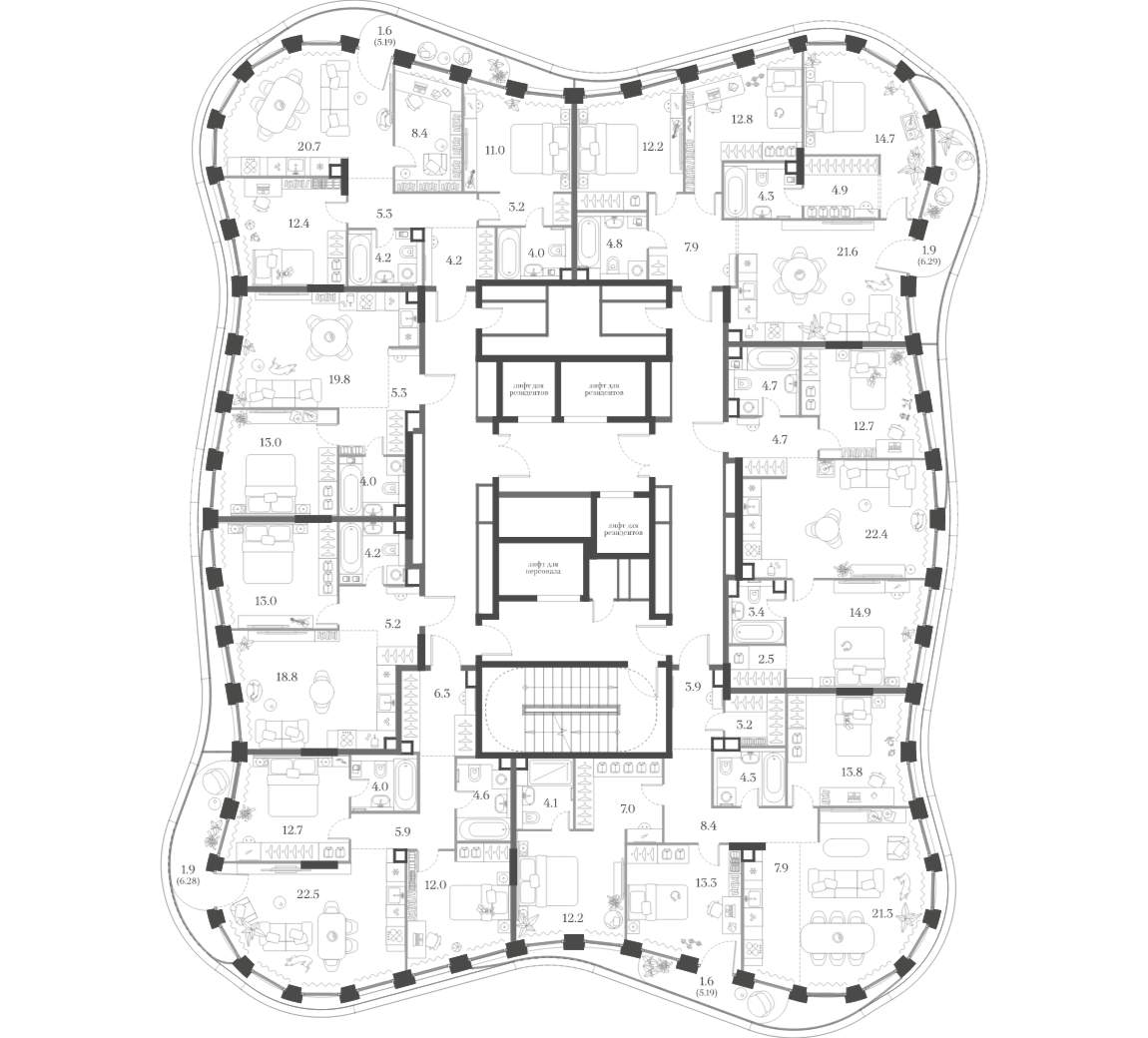 Фото квартиры по адресу Москва, Красноармейская улица, д.11 