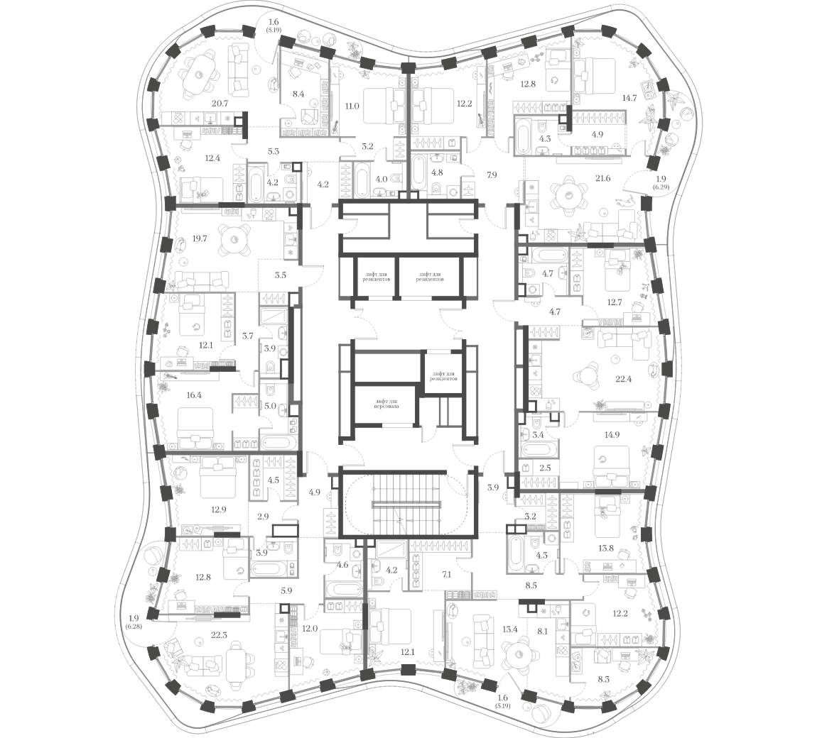 Фото квартиры по адресу Москва, Красноармейская улица, д.11 