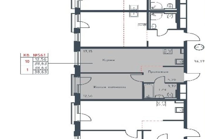 Фото квартиры по адресу Москва, Проектируемый 68-й проезд, д.6650 