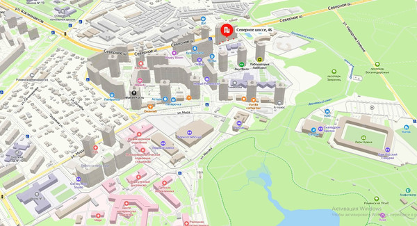 Объект по адресу Московская обл, Северное ш, д. 46