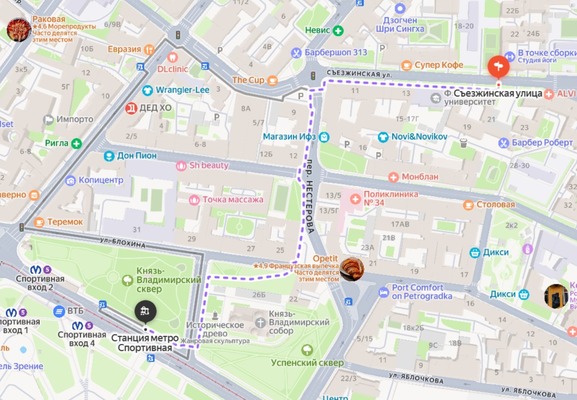 Объект по адресу Санкт-Петербург, Съезжинская ул, 19 