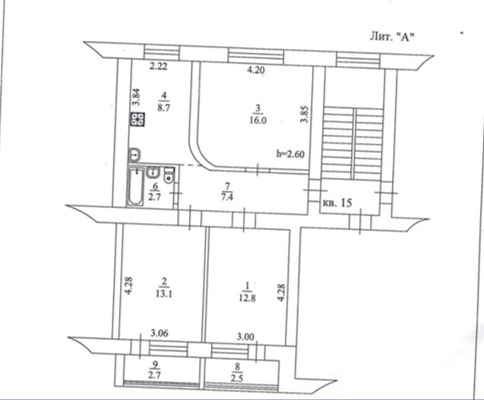 Объект по адресу Москва, Калинина ул, 116а 