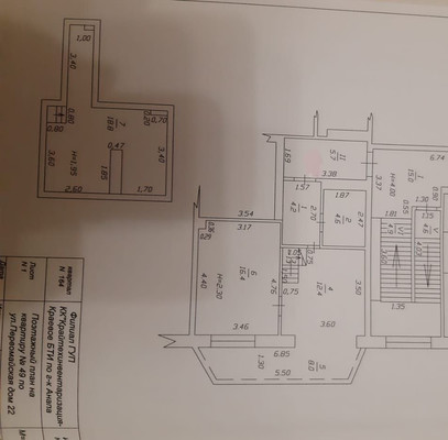 Объект по адресу Москва, Первомайская ул, 22 