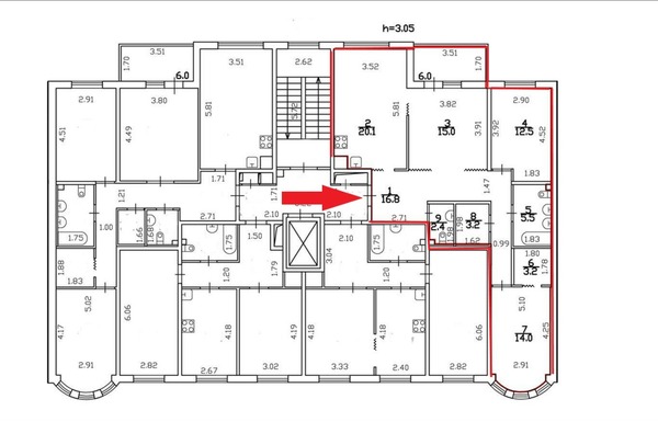 Фото квартиры по адресу Санкт-Петербург г, 18-я В.О. линия, д. 49