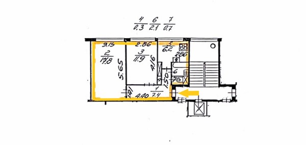 Фото квартиры по адресу Санкт-Петербург, Генерала Симоняка ул, 8к2 