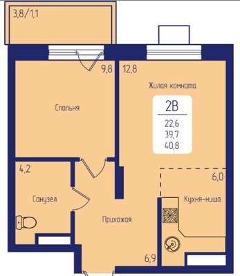 Фото квартиры по адресу Москва, Свободный пр-кт, 66кр 