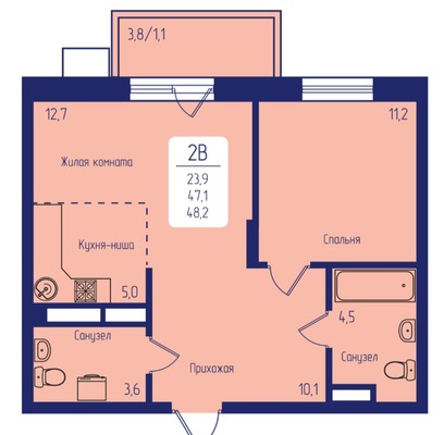Фото квартиры по адресу Москва, Свободный пр-кт, 66кр 