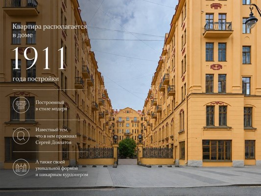 Фото квартиры по адресу Санкт-Петербург г, Рубинштейна ул, д. 23