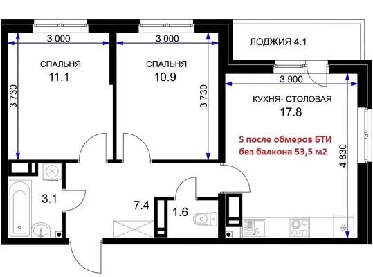 Фото квартиры по адресу Москва, 8-я Тихая ул, корпус 6 