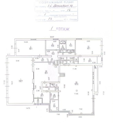 Объект по адресу Москва, 1-й Митинский пер, 12к1 