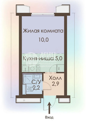 Фото квартиры по адресу Москва, Славы пл, к22к4 